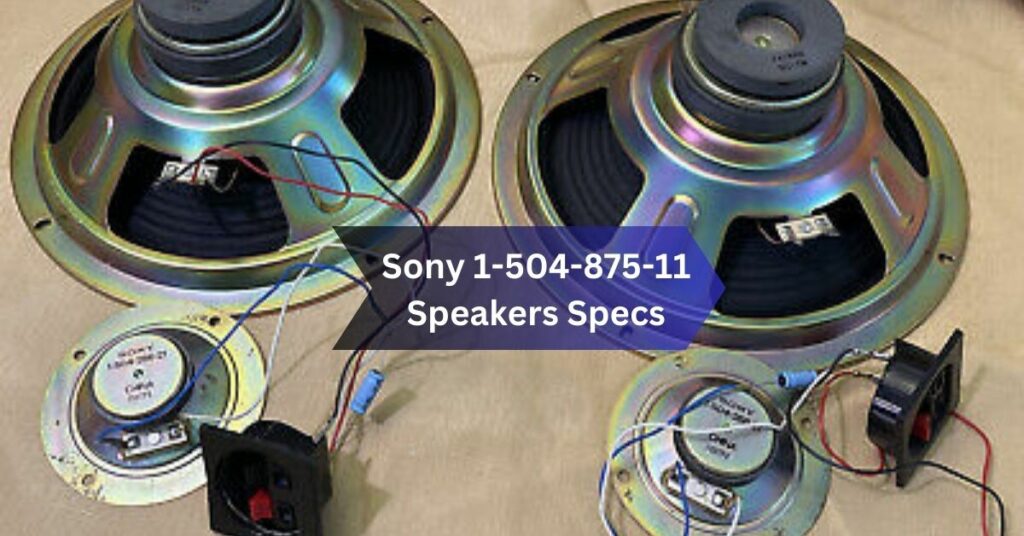 Sony 1-504-875-11 Speakers Specs